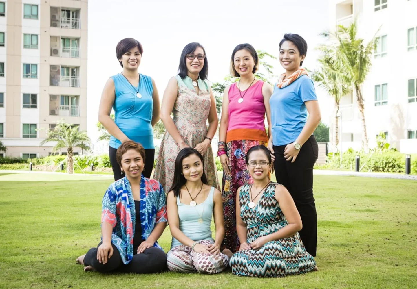 Members of Pinay Doulas Collective pictured together on the organization's archived WordPress website